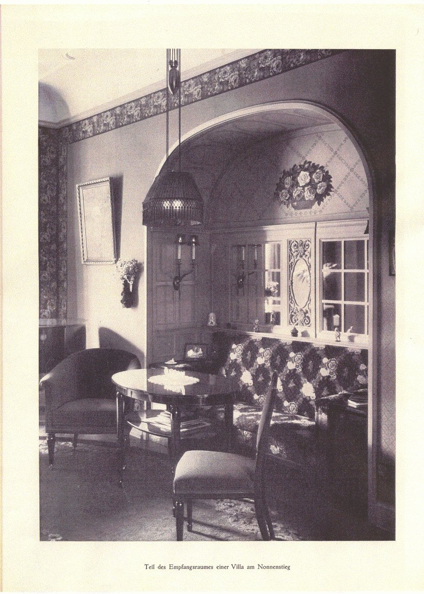 Teil des Empfangsraumes einer Villa am Nonnenstieg